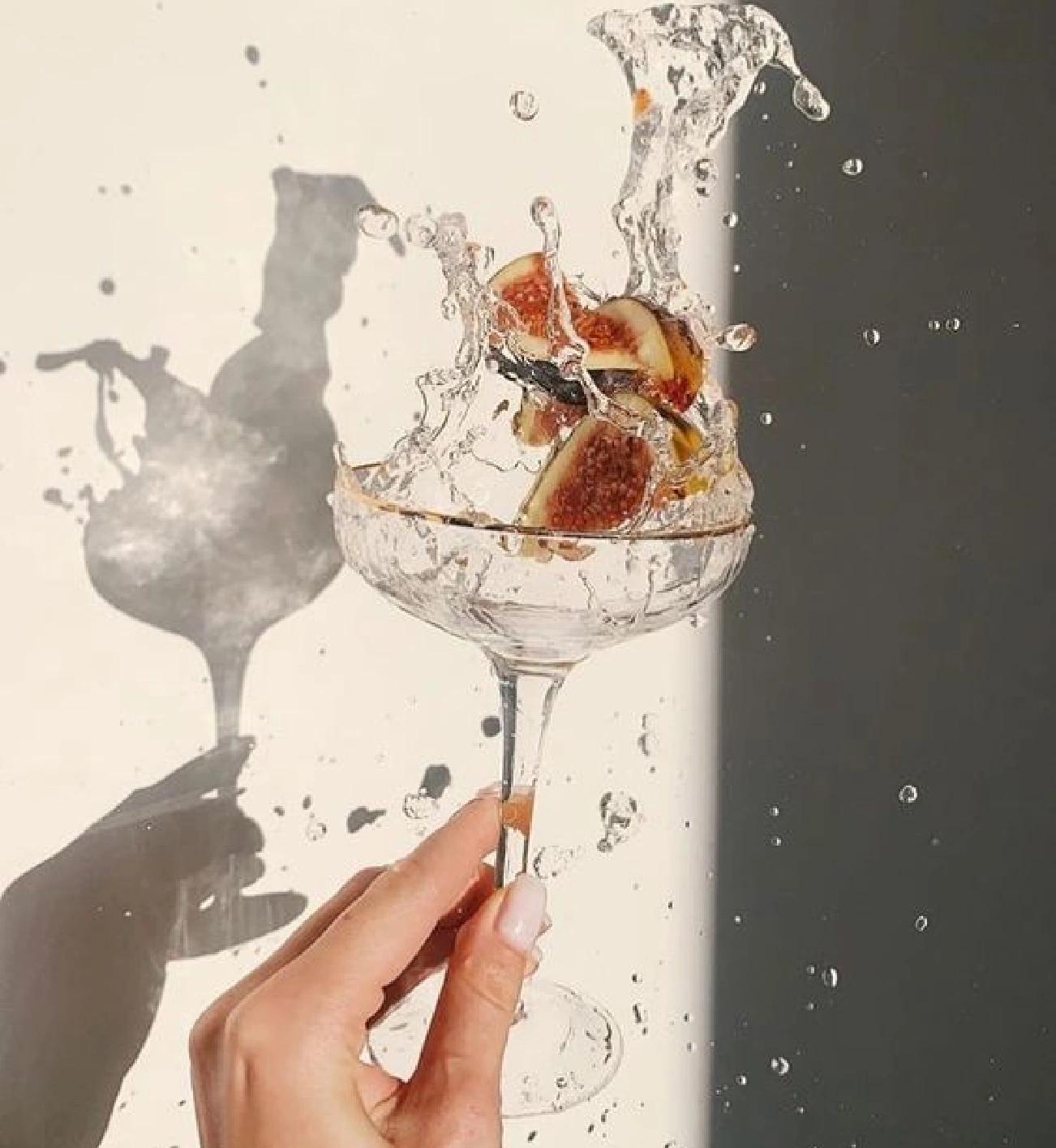 Un verre à cocktail